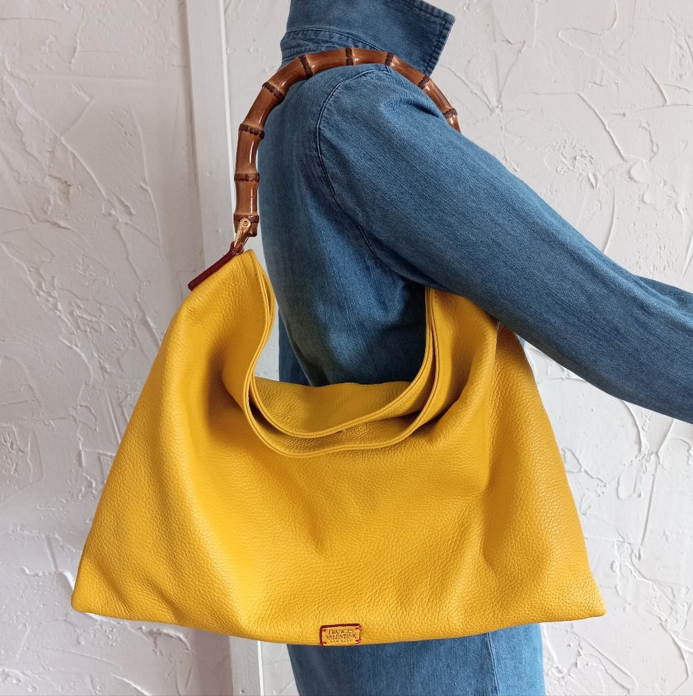 Frances Valentine Muriel bag, Canary Yellow - Picture 9 of 14